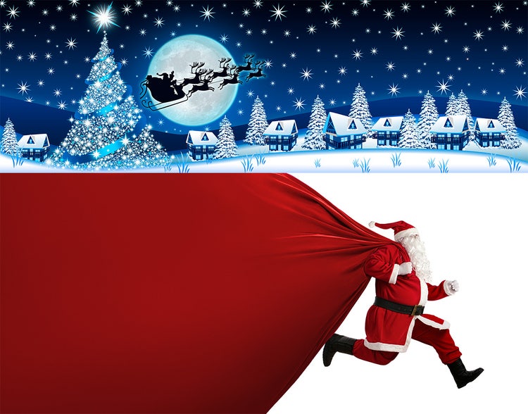 クリスマスを華やかに彩る写真、イラスト、テンプレート