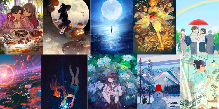 過去の選定イラストレーター様の Fresco作品集