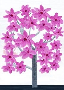 ピンクの花 自動的に生成された説明