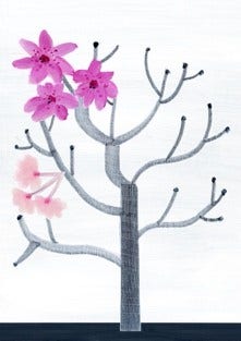 花, 大きい, 飛ぶ, ピンク が含まれている画像 自動的に生成された説明