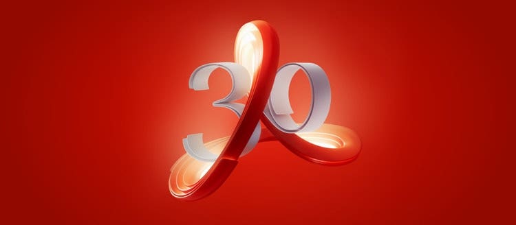 Celebrating 30 Years of Digital Transformation with Adobe Acrobat.