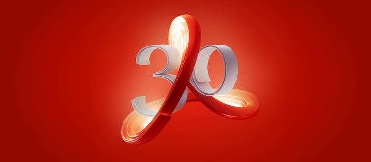 Celebrating 30 Years of Digital Transformation with Adobe Acrobat.