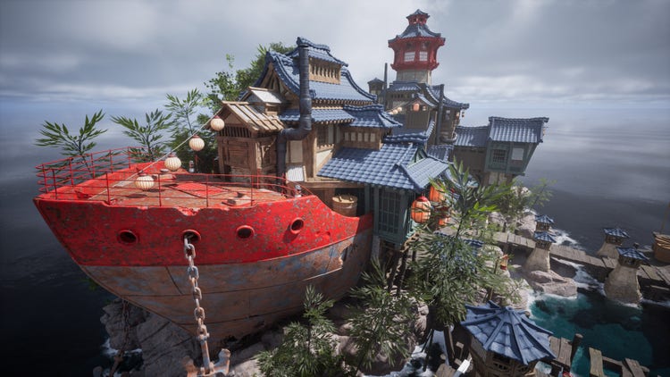 Substance 3D Modeler 1.3 で作成されたイメージ。