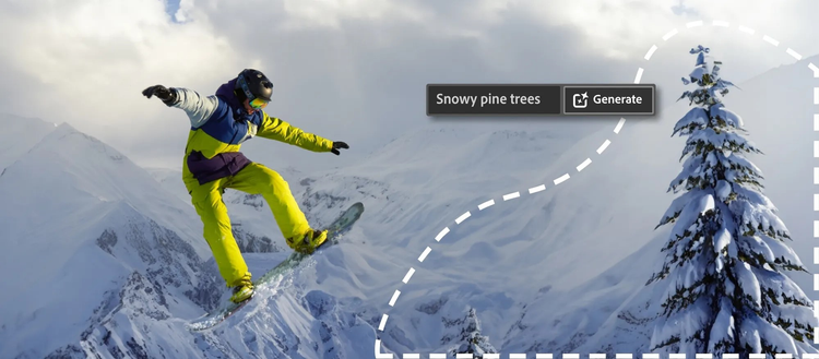 A person on a snowboard Description automatically generated