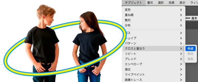 クロスと重なり