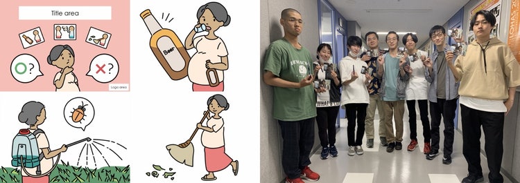 立つ, ポーズ, 民衆, グループ が含まれている画像 自動的に生成された説明
