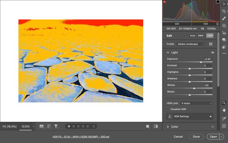 HDR in Lightroom