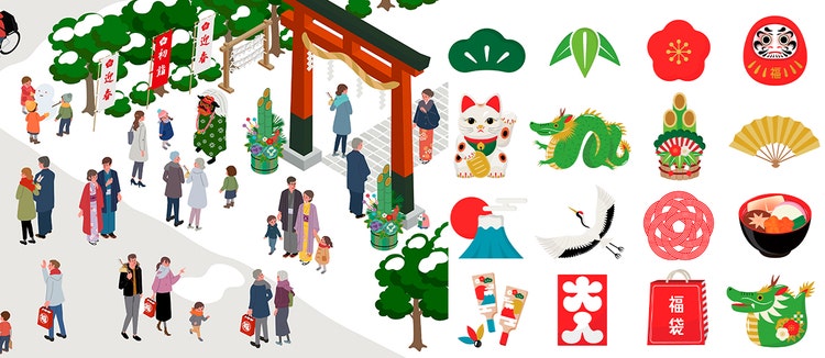 Adobe Stock｜素材サンプル（1月向け）