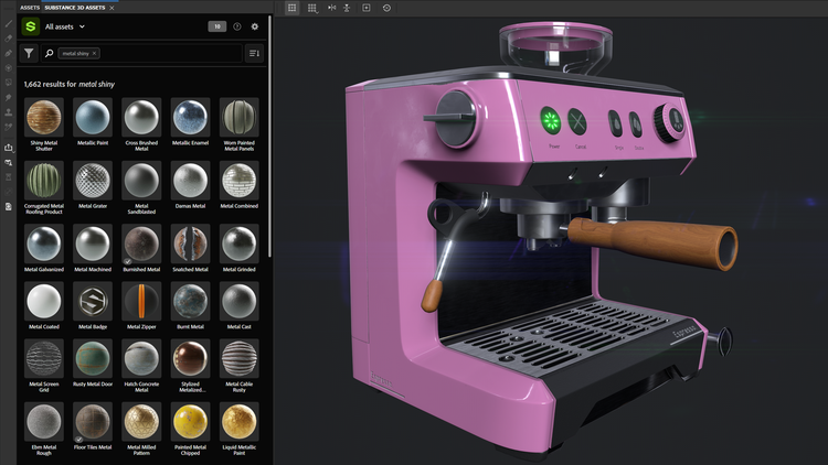 Adobe Substance 3D Painter で制作した画像。