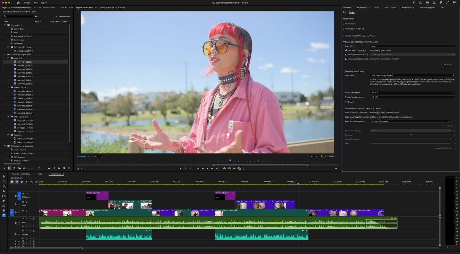 Adobe Premiere Pro ユーザーインターフェース