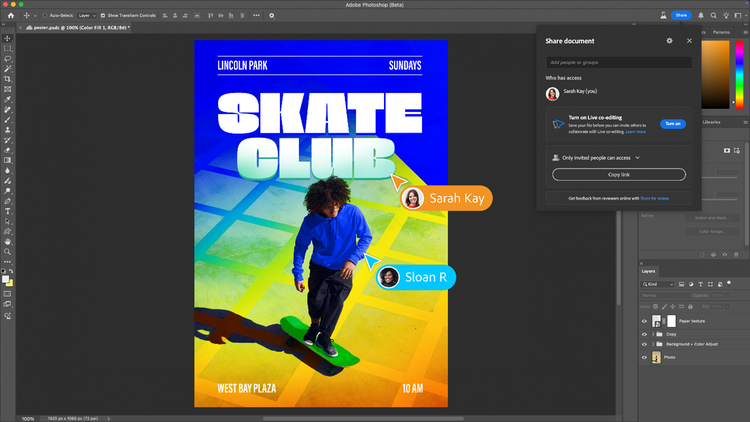 Skate Club add in Photoshop.