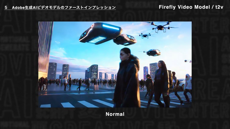 テレビ番組の画面 低い精度で自動的に生成された説明