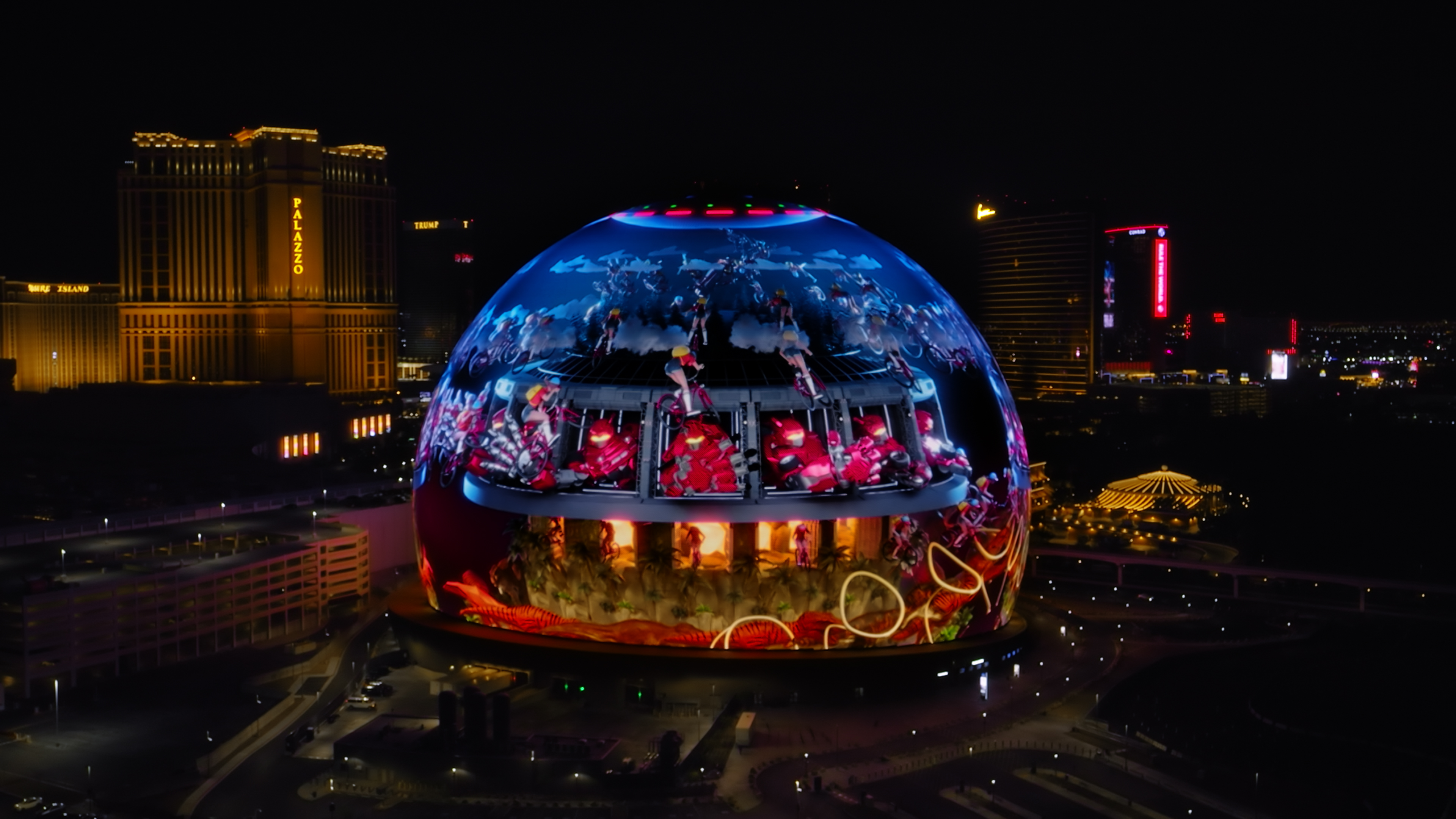 日本人クリエイターが挑んだ、Adobe Summit「Sphere」巨大球体広告映像