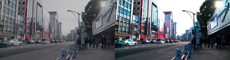 建物の間の道路 AI 生成コンテンツは誤りを含む可能性があります。