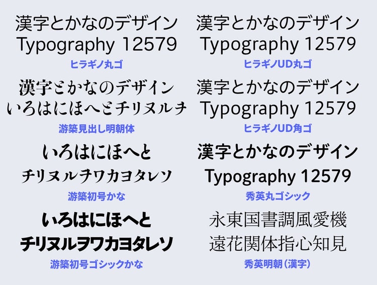 岡澤さんが手がけた書体