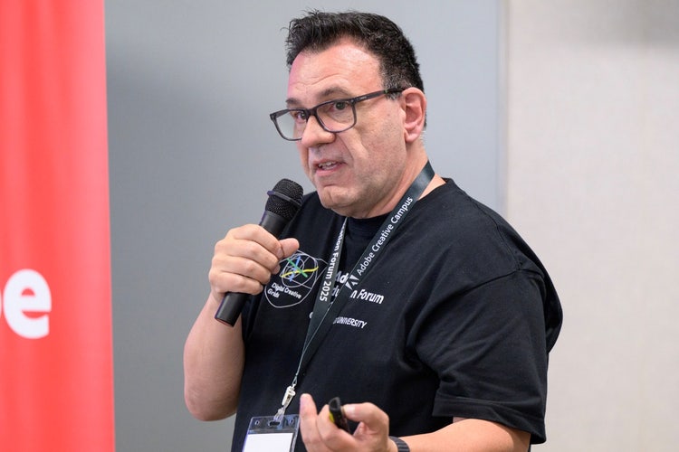 A person holding a microphone AI-generated content may be incorrect.