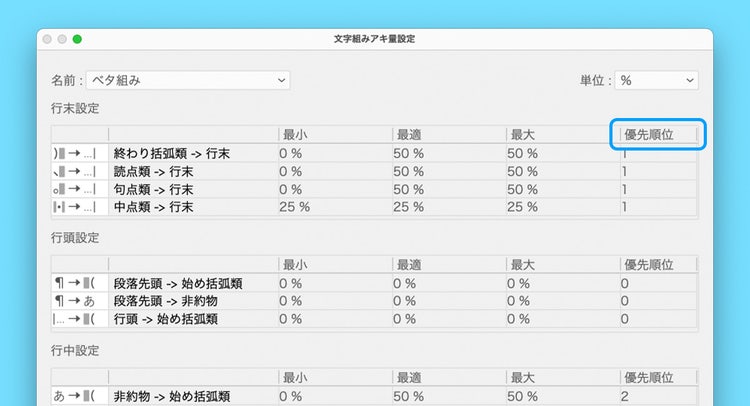 Illustrator|文字組みアキ量設定|新UI
