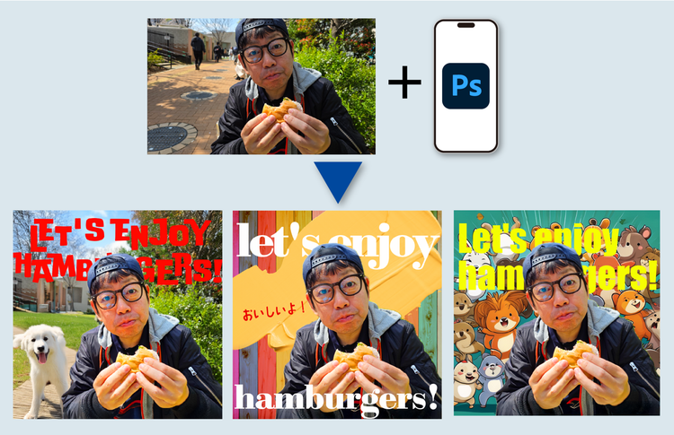 男性の写真のコラージュ AI 生成コンテンツは誤りを含む可能性があります。