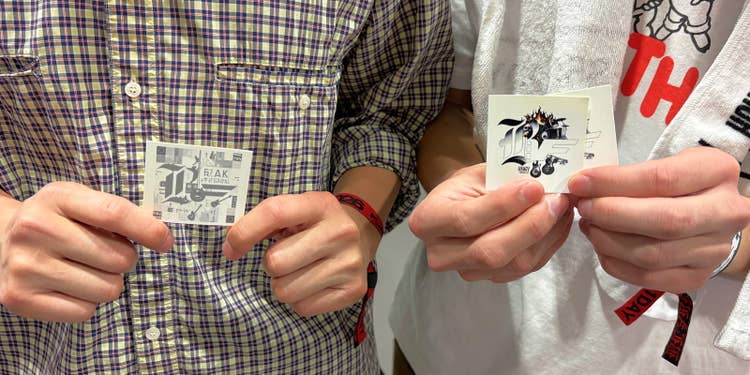 モノクロ系のデザインにチャレンジしたという来場者