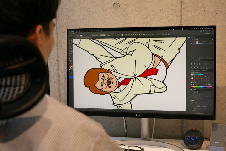 浦野さん作業風景