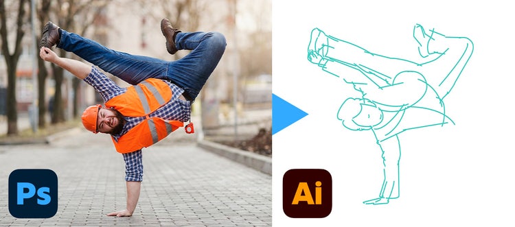 Photoshopの生成AIでポーズを再現　2
