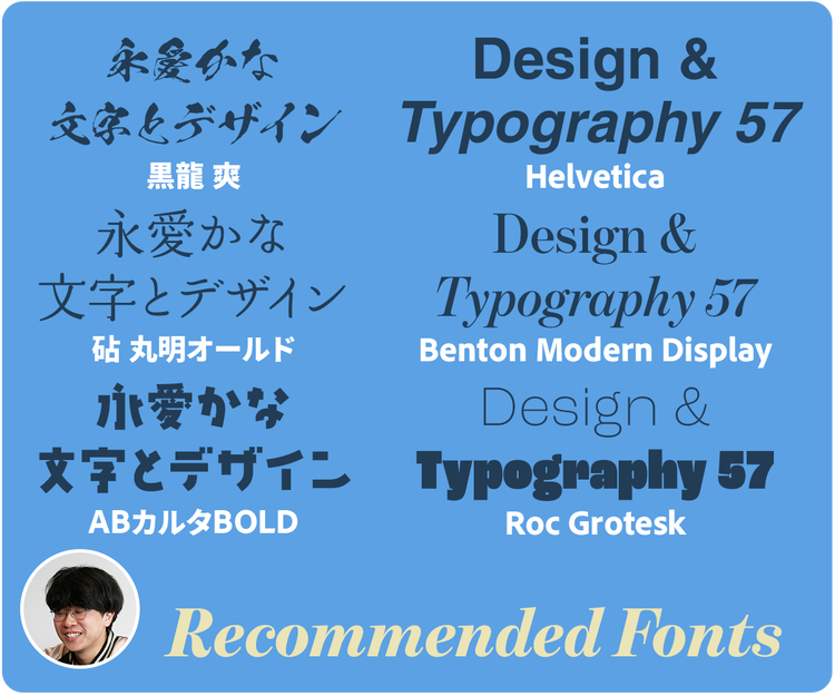 葛飾出身さんおすすめフォント