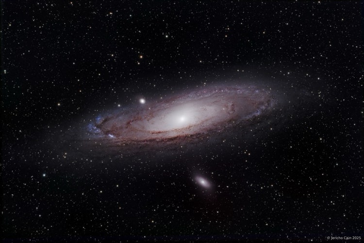 A galaxy in space with stars AI-generated content may be incorrect.